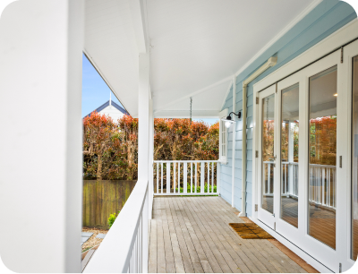Photo of deck space. Auckland Home Builders